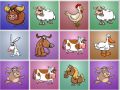 Gra Puzzle dopasowywanki ze zwierzętami z farmy w Internecie