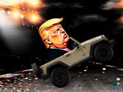 Gra Trump wzywa koło w Internecie
