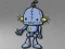 Gra Puzzle z rysunkowym robotem w Internecie