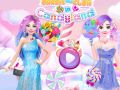 Gra Barbie i Elsa w Krainie Cukierków w Internecie