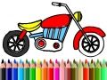 Gra Powrót do szkoły: Kolorowanie motocykli w Internecie