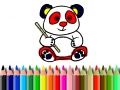 Gra Powrót do szkoły: Kolorowanie pandy w Internecie