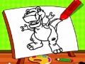 Gra Łatwa kolorowanka dinozaurów dla dzieci w Internecie