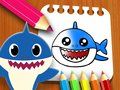 Gra Książka do kolorowania Baby Shark w Internecie Gra Książka do kolorowania Baby Shark w Internecie