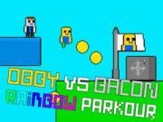 Gra Obby vs Bacon Tęczowy Parkour w Internecie