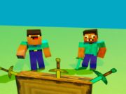 Gra Nub przeciwko profesjonalistom. Rzucanie noży Minecraft w Internecie