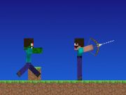 Gra Nub przeciwko profesjonalistom. Łucznicy Minecraft w Internecie