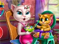 Gra Angela: Karmienie Malucha w Internecie
