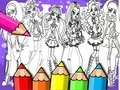 Gra Książka do kolorowania Monster High w Internecie Gra Książka do kolorowania Monster High w Internecie