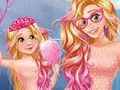 Gra Księżniczka Mama Córka Uroczy Rodzinny Wygląd w Internecie