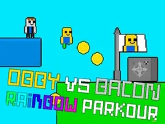 Gra Obby vs Bacon Tęczowy Parkour w Internecie