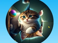 Gra Okrągła Układanka: Zbieraj Obrazki z Uroczyymi Kotkami w Internecie