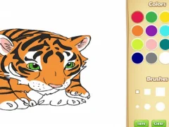 Gra Kolorowanka książka: Tigerok w Internecie
