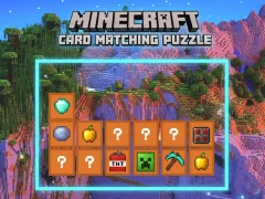 Gra Puzzle pasujące do kart Minecraft w Internecie