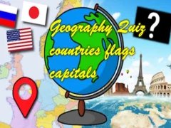 Gra Flagi stolic krajów quizu geograficznego w Internecie