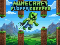 Gra Minecraft Flappy Creeper w Internecie