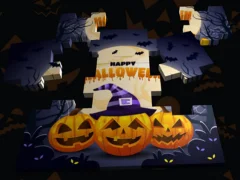 Gra Puzzle 3D na Halloween w Internecie Gra Puzzle 3D na Halloween w Internecie