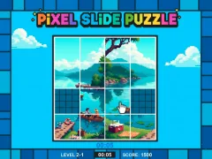 Gra Puzzle slajdów pikseli w Internecie