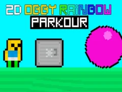 Gra Obby Rainbow Parkour 2D w Internecie