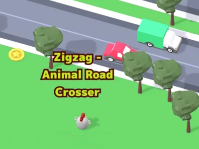 Gra Zygzak- zwierzę przechodzące przez drogę w Internecie