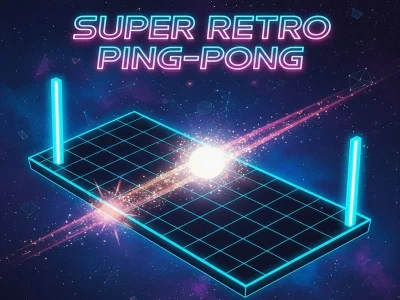 Gra Super retro ping-pong w Internecie