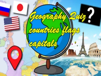 Gra Flagi stolic krajów quizu geograficznego w Internecie