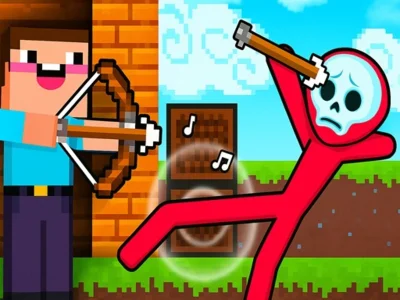 Gra Noob kontra Zombie: Łucznik kontra Stickmen w Internecie