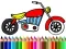 Gra Powrót do szkoły: Kolorowanie motocykli w Internecie