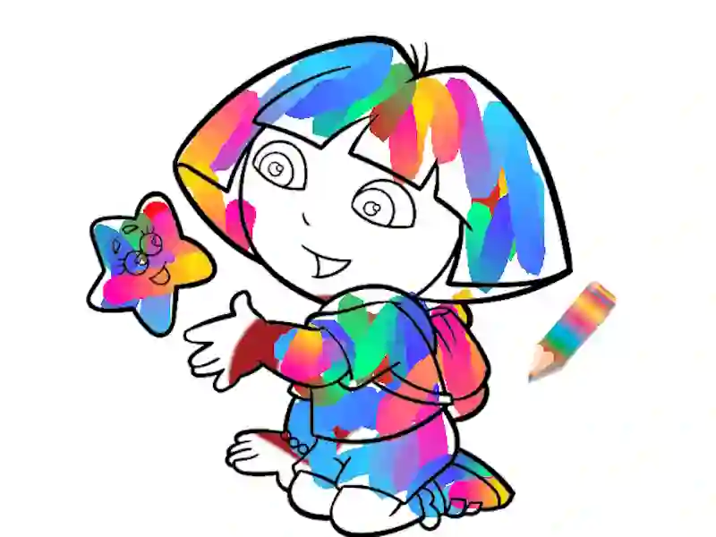 Gra Dziewczyna z dżungli: kolorowanki w Internecie