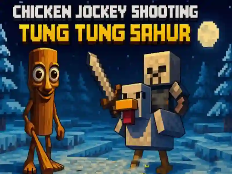 Gra Jockey z kurczaka: Tung Tung Sahur Shootout w Internecie