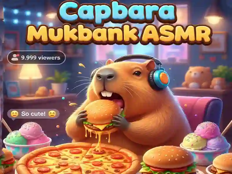 Gra Mukbang z kapibarą ASMR w Internecie