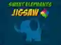 Gra Słodkie Słonie Puzzle w Internecie