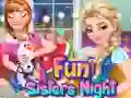 Gra Zabawna noc sióstr w Internecie Gra Zabawna noc sióstr w Internecie