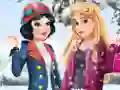 Gra Zimowa moda Aurory i Śnieżki w Internecie