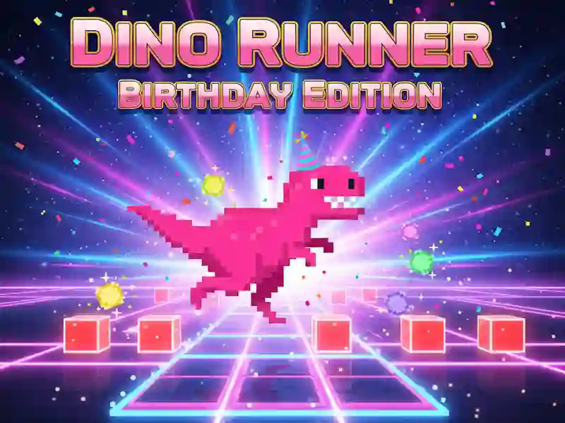 Gra Dino Runner: edycja rocznicowa w Internecie