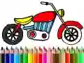 Gra Powrót do szkoły: Kolorowanie motocykli w Internecie Gra Powrót do szkoły: Kolorowanie motocykli w Internecie