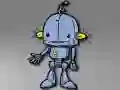 Gra Puzzle z rysunkowym robotem w Internecie