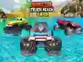 Gra Surfing w Monster Trucku na plaży w Internecie Gra Surfing w Monster Trucku na plaży w Internecie