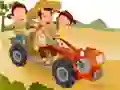 Gra Puzzle z Traktorem w Stylu Kreskówkowym w Internecie