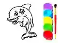 Gra Książka do kolorowania Delfin w Internecie Gra Książka do kolorowania Delfin w Internecie