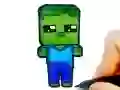 Gra Łatwe Kolorowanie dla Dzieci Mineblox w Internecie