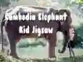 Gra Puzzle Słoniątka Kambodży w Internecie