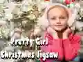 Gra Świąteczna Układanka Piękna Dziewczyna w Internecie