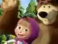 Gra Masza i Niedźwiedź: Puzzle w Internecie Gra Masza i Niedźwiedź: Puzzle w Internecie