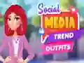 Gra Ubrania według trendów w mediach społecznościowych w Internecie