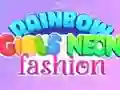 Gra Neonowa Moda Tęczowych Dziewczyn w Internecie