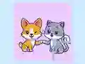Gra Puzzle Koty i Psy w Internecie