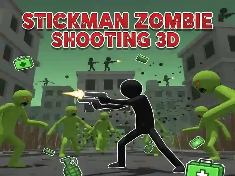 Gra Stickman: Strzelanie do zombie 3D w Internecie