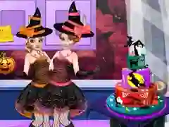 Gra Ciasto na Halloween Party w Internecie