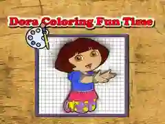 Gra Czas Kolorowania z Dorą w Internecie